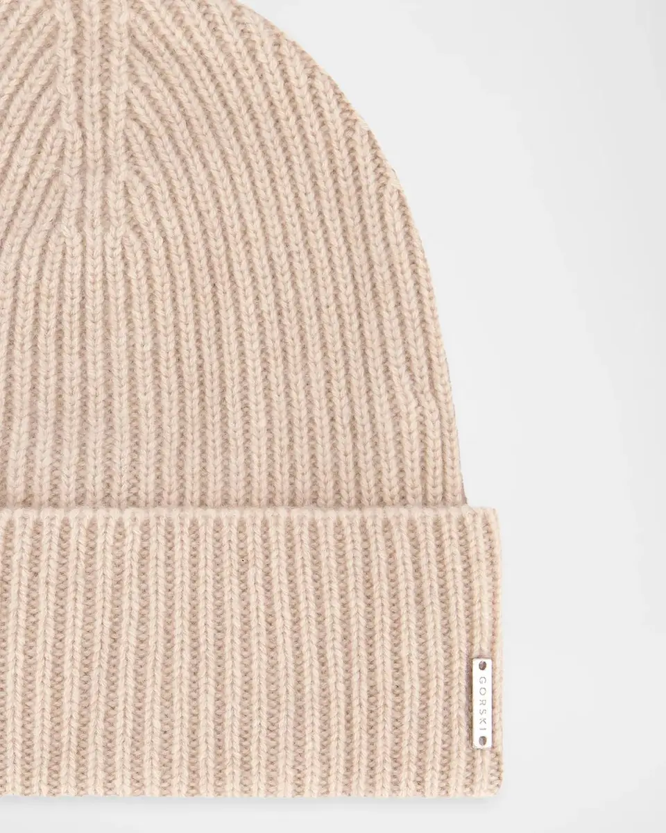 Gorski Men's Ribbed Cashmere Beanie | Thumbnail 3