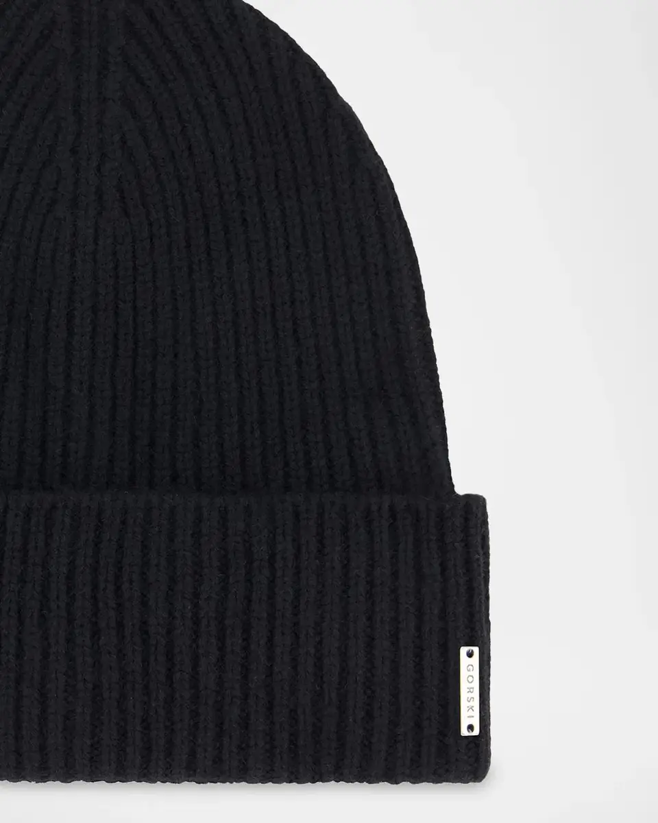 Gorski Men's Ribbed Cashmere Beanie | Thumbnail 3