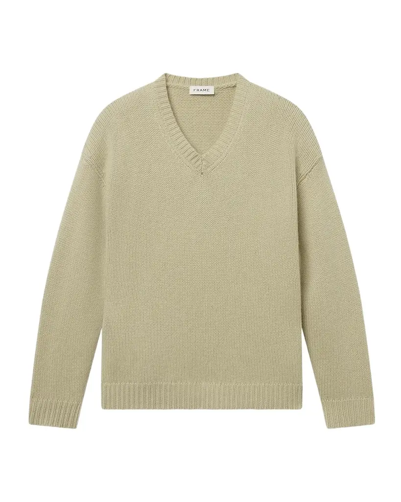 Frame Men's Chunky Cashmere V-Neck Sweater