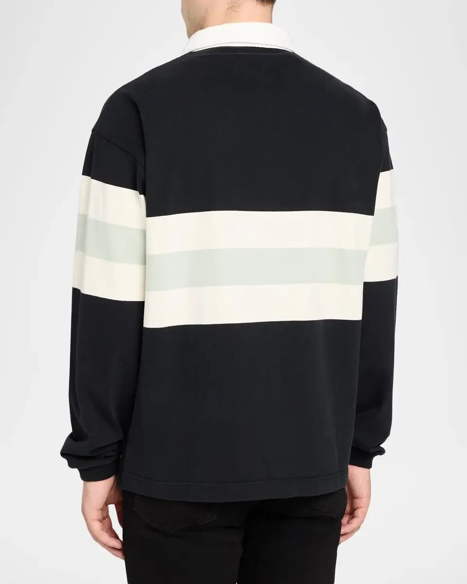 Palm Angels Men's Palm Type Cotton Polo Shirt | Thumbnail 3 Palm Angels Men's Palm Type Cotton Polo Shirt | Thumbnail 3