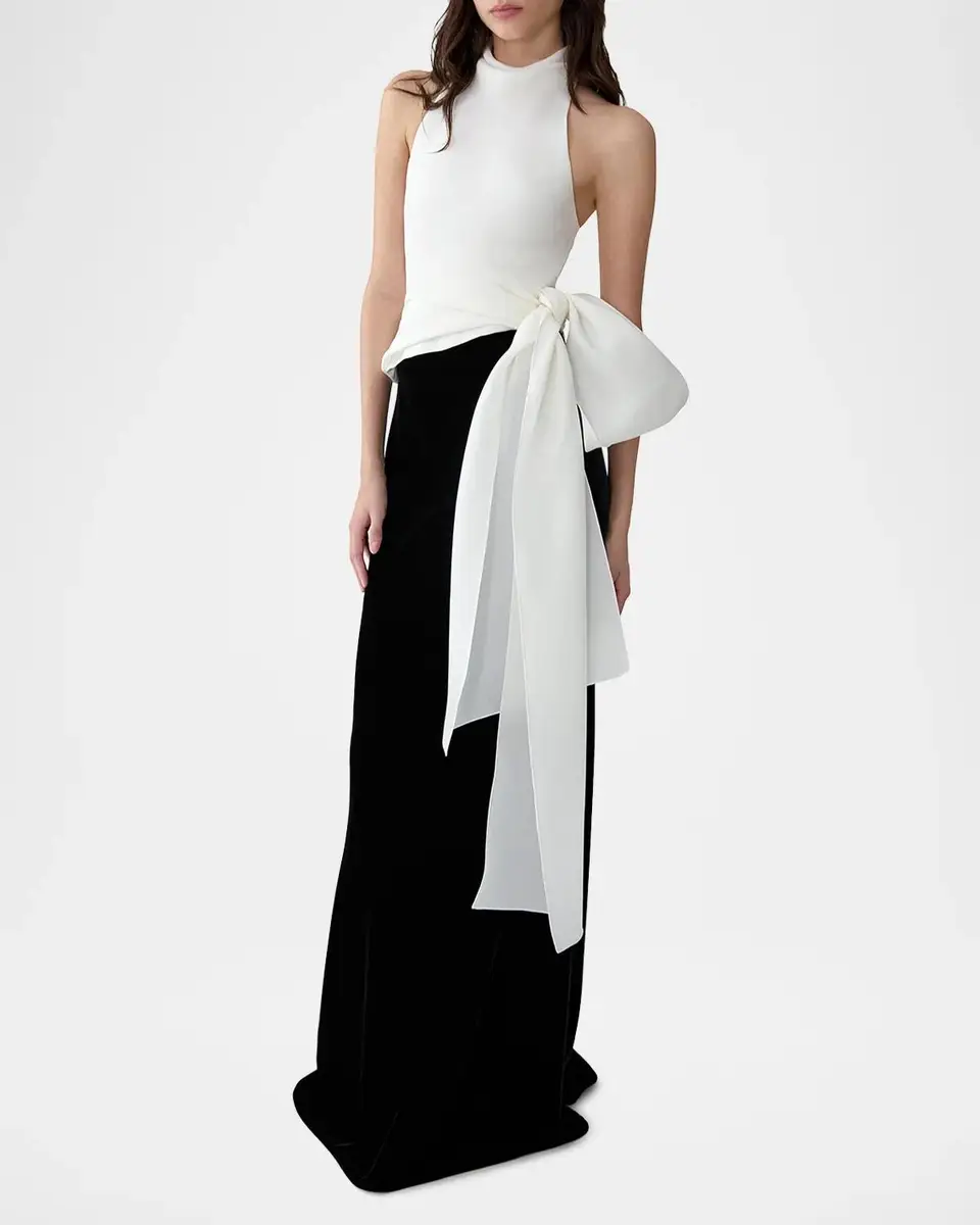 Carolina Herrera Halter Top with Bow | Thumbnail 4 Carolina Herrera Halter Top with Bow | Thumbnail 4