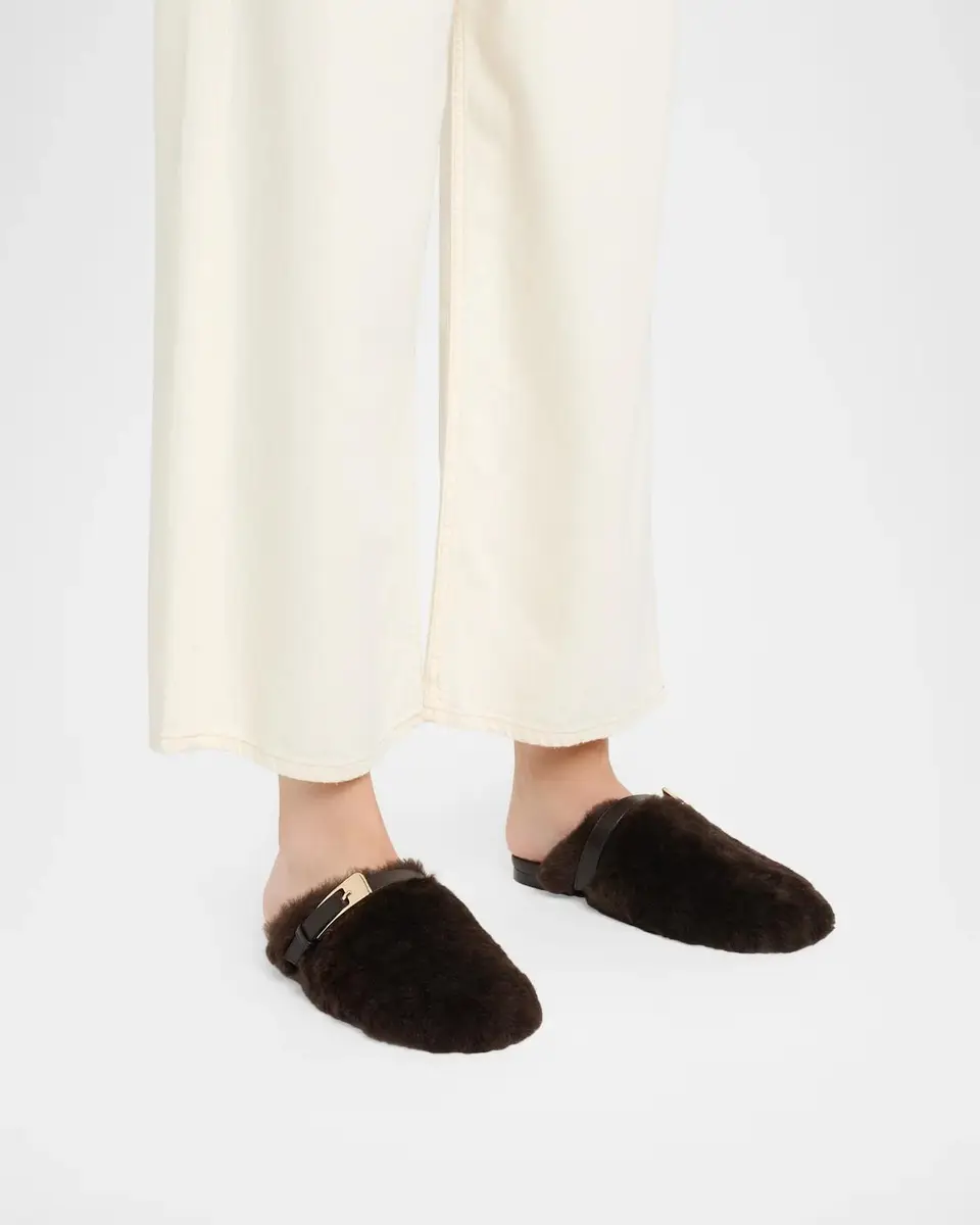 Stuart Weitzman Roxanne Shearling Buckle Mules | Thumbnail 2 Stuart Weitzman Roxanne Shearling Buckle Mules | Thumbnail 2