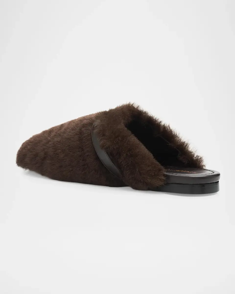 Stuart Weitzman Roxanne Shearling Buckle Mules | Thumbnail 4 Stuart Weitzman Roxanne Shearling Buckle Mules | Thumbnail 4