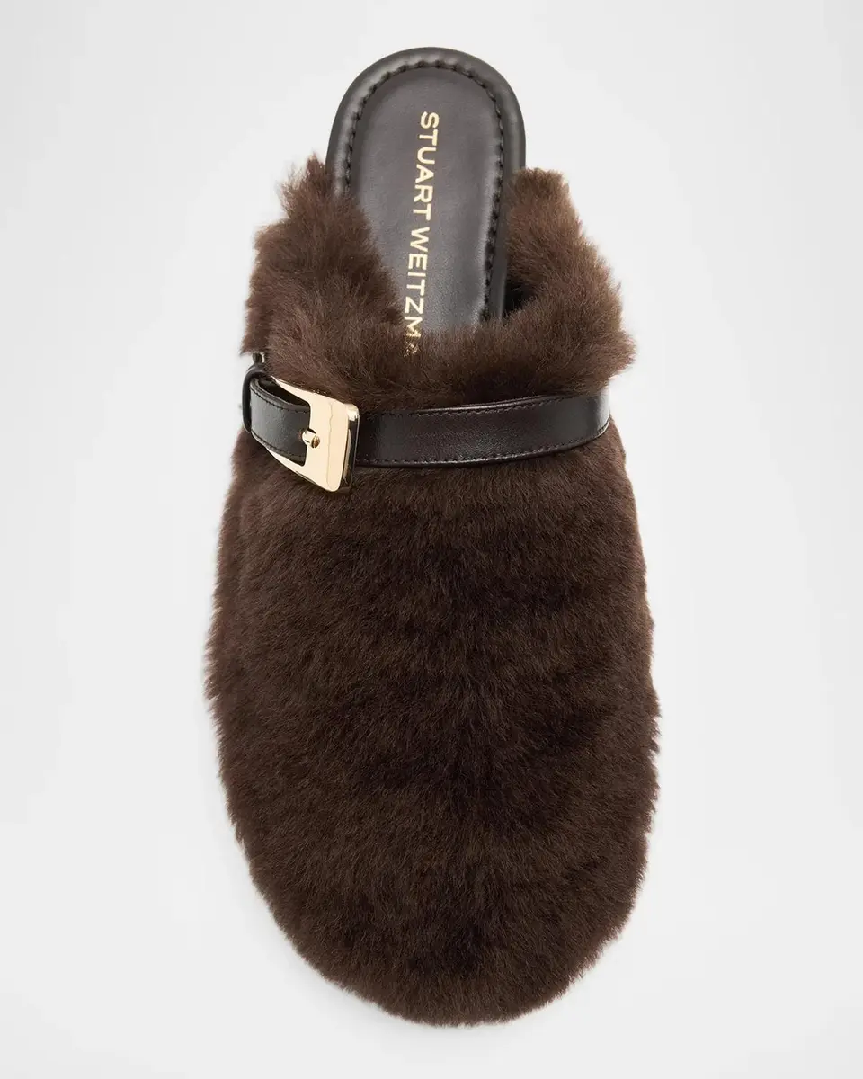 Stuart Weitzman Roxanne Shearling Buckle Mules | Thumbnail 6 Stuart Weitzman Roxanne Shearling Buckle Mules | Thumbnail 6