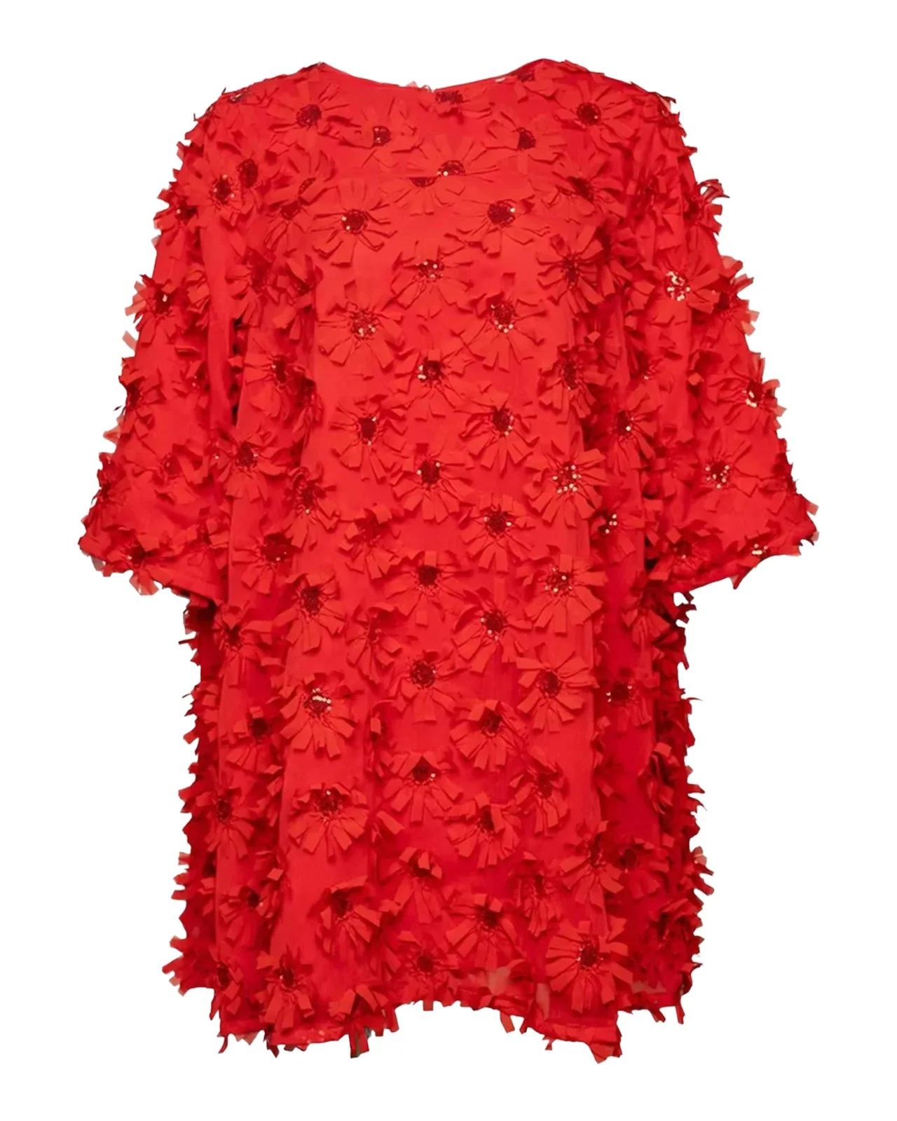 Edie Daisy Appliqué Mini Dress