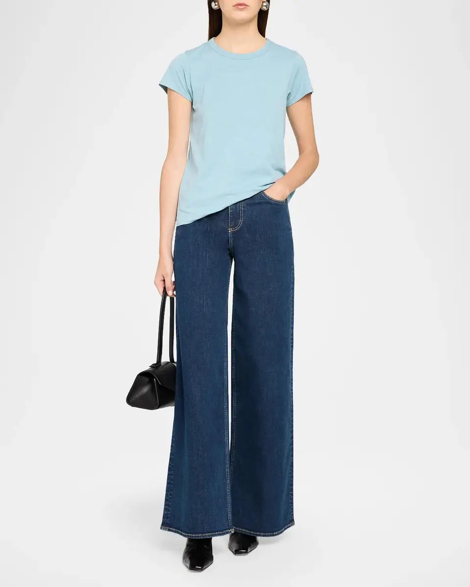 rag & bone Sofie Stretch-Denim High-Rise, Wide-Leg Jeans | Thumbnail 2 rag & bone Sofie Stretch-Denim High-Rise, Wide-Leg Jeans | Thumbnail 2
