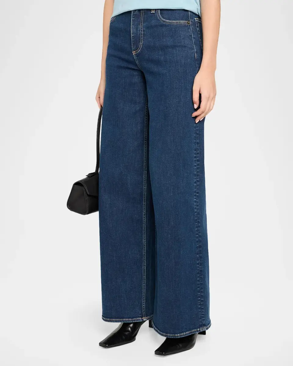 rag & bone Sofie Stretch-Denim High-Rise, Wide-Leg Jeans | Thumbnail 4 rag & bone Sofie Stretch-Denim High-Rise, Wide-Leg Jeans | Thumbnail 4