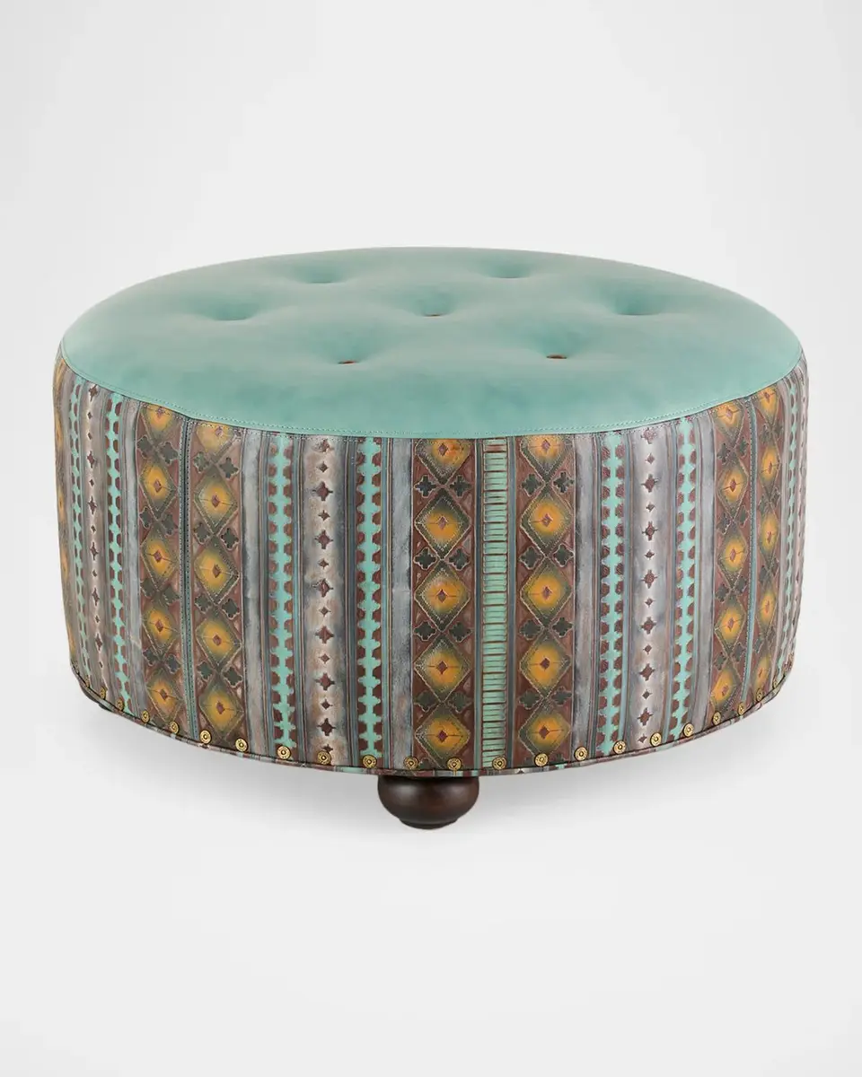 Old Hickory Tannery Stevie Ottoman | Thumbnail 2 Old Hickory Tannery Stevie Ottoman | Thumbnail 2
