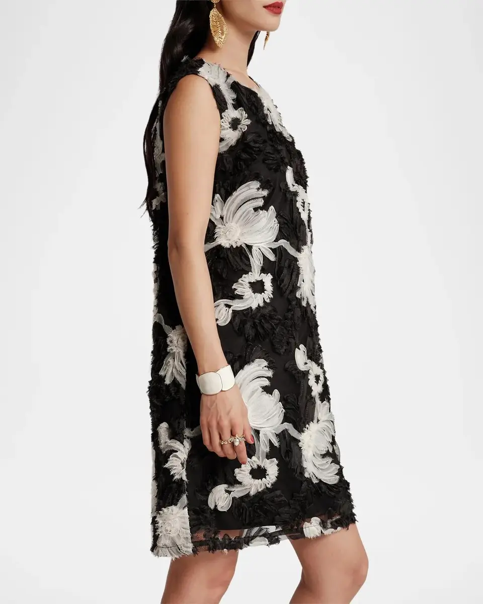 Frances Valentine Lily Floral-Embroidered Mini Shift Dress | Thumbnail 4