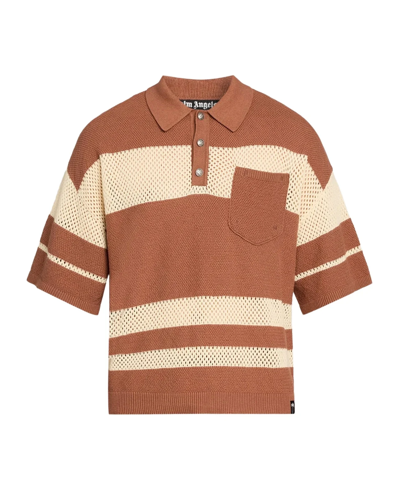 Men's Palm Type Loose Knit Polo Shirt Men's Palm Type Loose Knit Polo Shirt