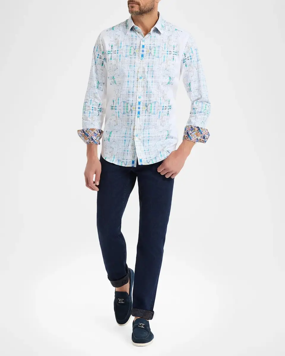 Robert Graham Men's Westhorpe Long-Sleeve Button-Front Shirt | Thumbnail 2 Robert Graham Men's Westhorpe Long-Sleeve Button-Front Shirt | Thumbnail 2