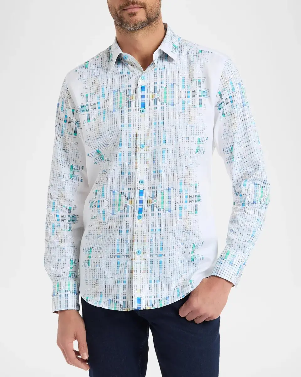 Robert Graham Men's Westhorpe Long-Sleeve Button-Front Shirt | Thumbnail 4 Robert Graham Men's Westhorpe Long-Sleeve Button-Front Shirt | Thumbnail 4