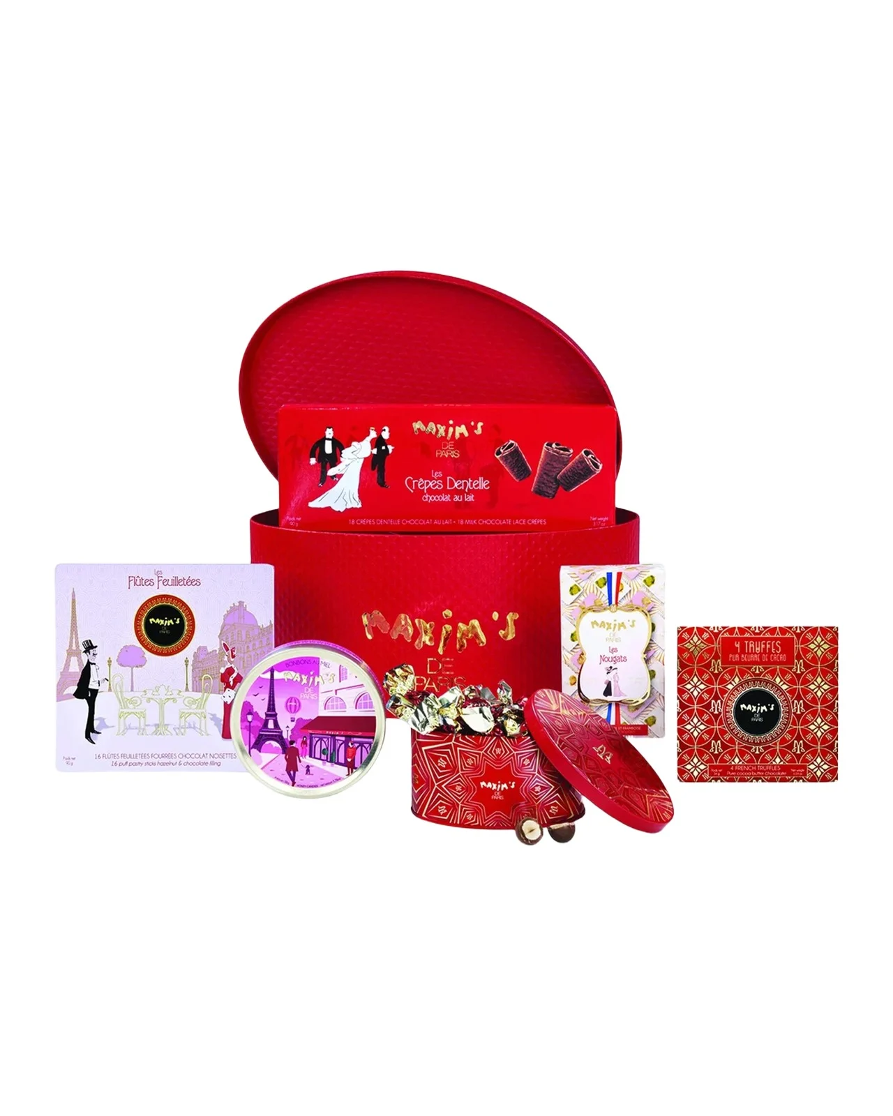 Maxim's de Paris Carousel de Paris French Hatbox Gift Box