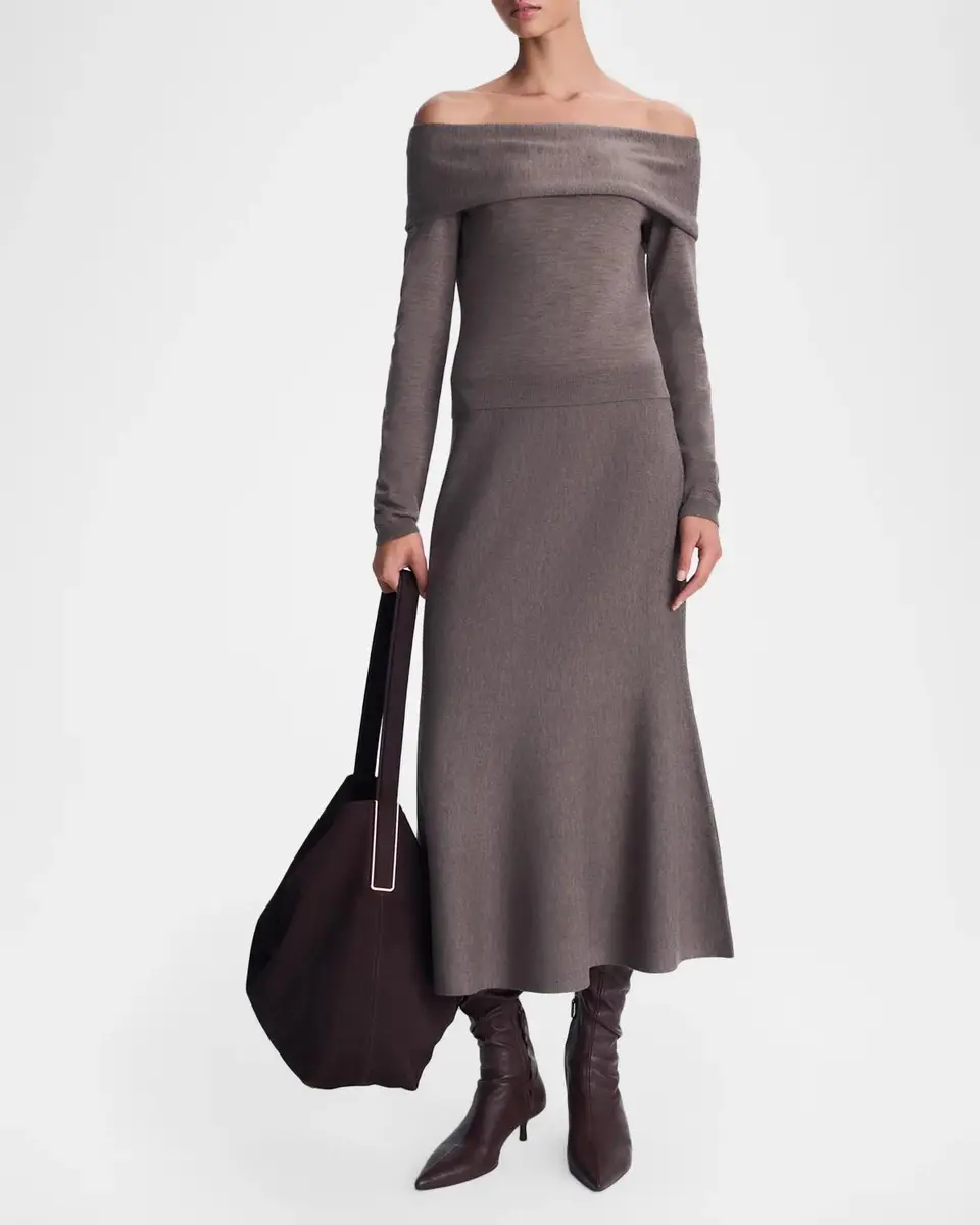 Simkhai Atwood Merino Wool Mermaid Midi Skirt | Thumbnail 2 Simkhai Atwood Merino Wool Mermaid Midi Skirt | Thumbnail 2