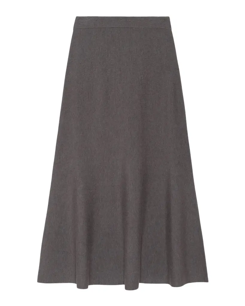 Simkhai Atwood Merino Wool Mermaid Midi Skirt