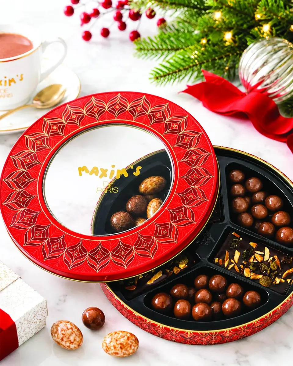 Maxim's de Paris Chocolate Temptation Round Gift Tin | Thumbnail 2