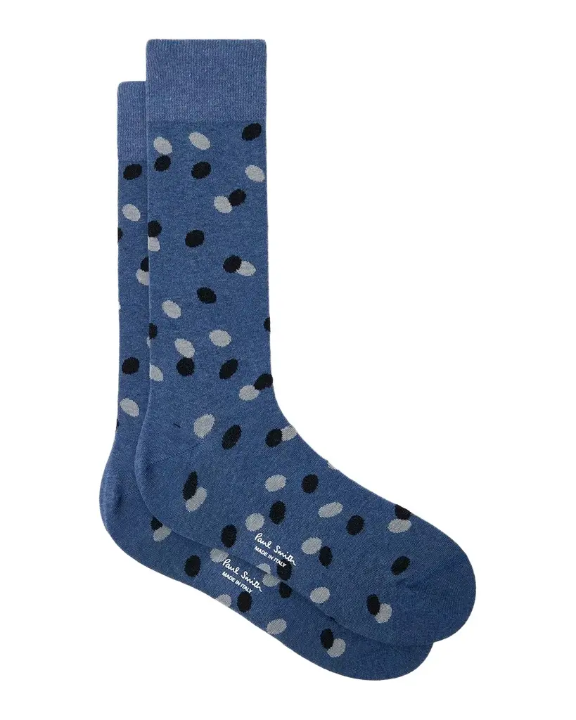 Paul Smith Men's Shadow Polka Dot Crew Socks
