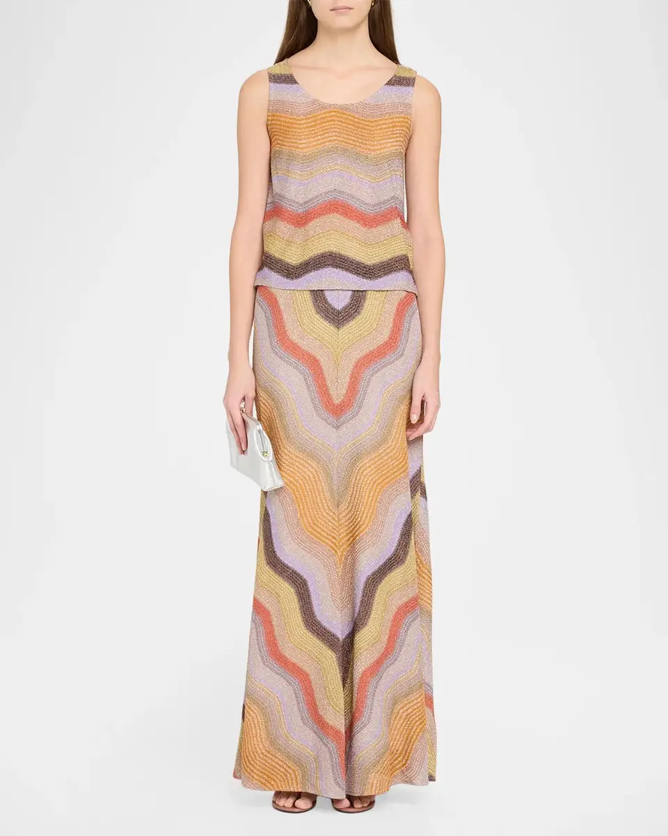 Missoni Metallic Chevron Sleeveless Top | Thumbnail 2