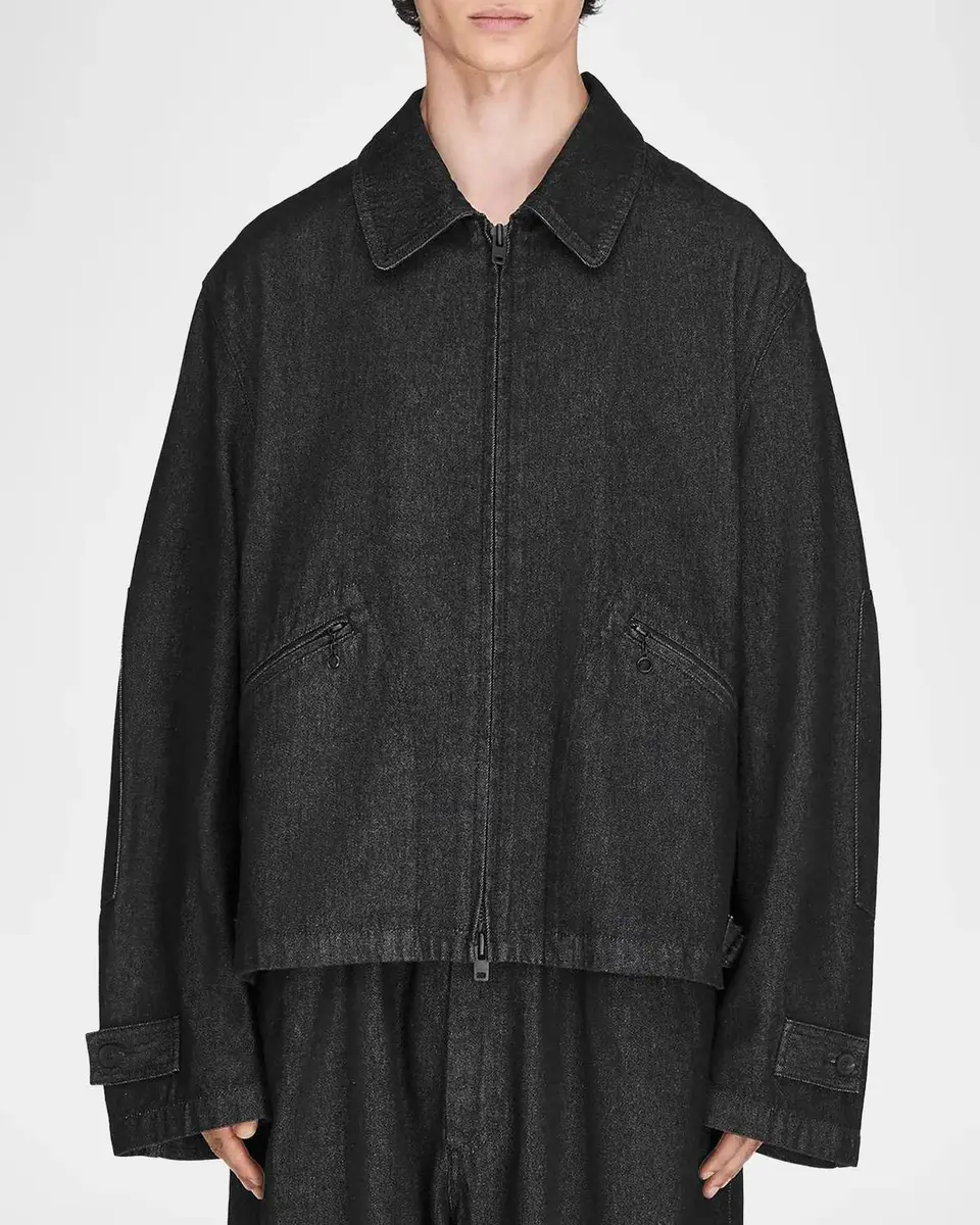 Y-3 Men's Denim Blouson Jacket | Thumbnail 4 Y-3 Men's Denim Blouson Jacket | Thumbnail 4