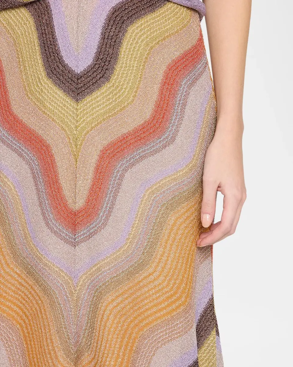 Missoni Metallic Chevron Maxi A-Line Skirt | Thumbnail 5 Missoni Metallic Chevron Maxi A-Line Skirt | Thumbnail 5