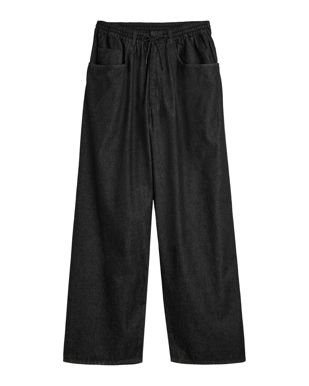 Y-3 Men's Relaxed Drawstring Denim Pants