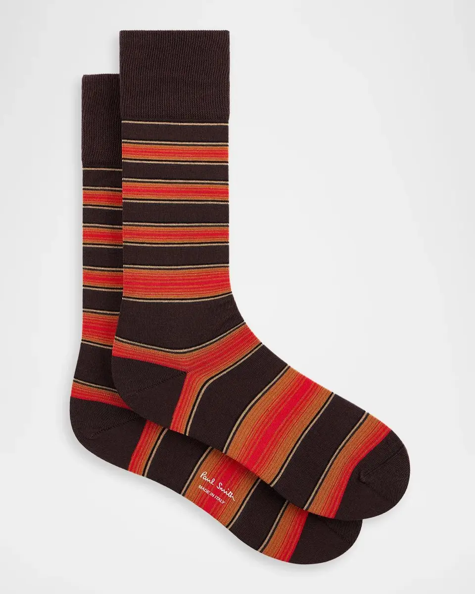 Paul Smith 3-Pack Striped Cotton-Blend Socks | Thumbnail 2 Paul Smith 3-Pack Striped Cotton-Blend Socks | Thumbnail 2