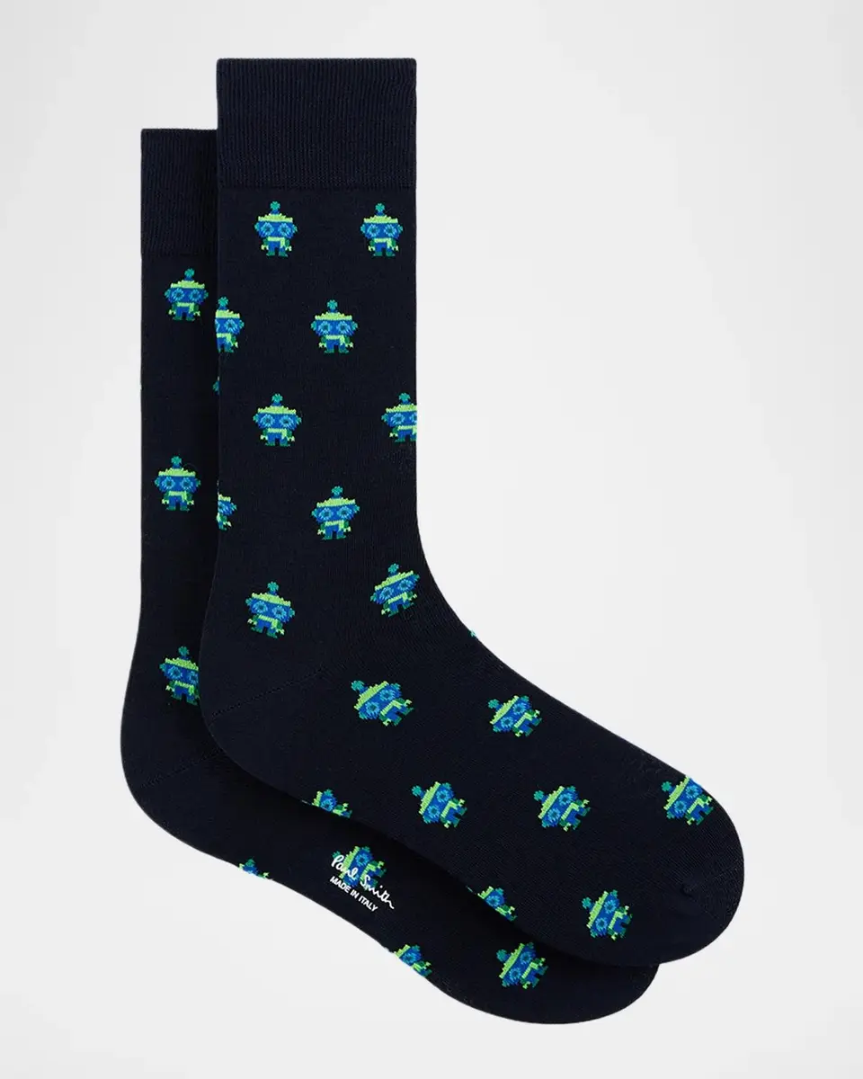 Paul Smith 3-Pack Printed Cotton-Blend Socks | Thumbnail 2 Paul Smith 3-Pack Printed Cotton-Blend Socks | Thumbnail 2