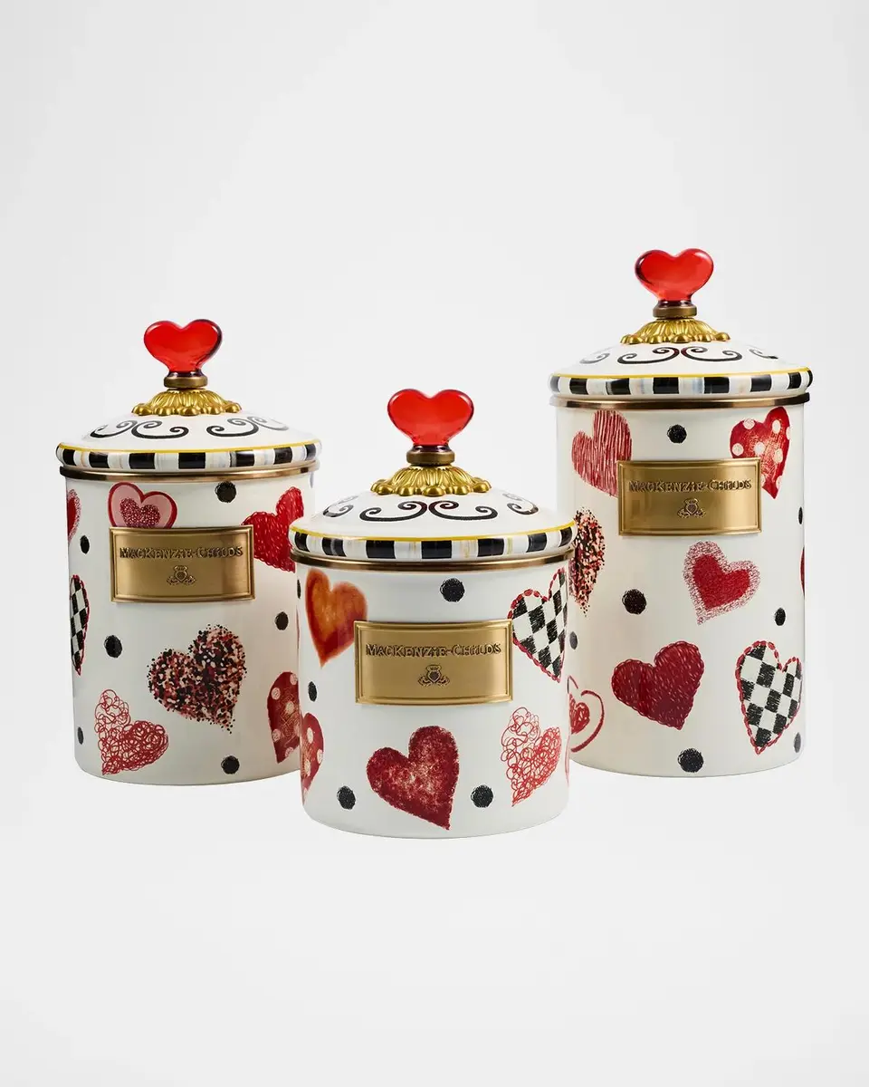 MacKenzie-Childs Love Large Canister | Thumbnail 3 MacKenzie-Childs Love Large Canister | Thumbnail 3