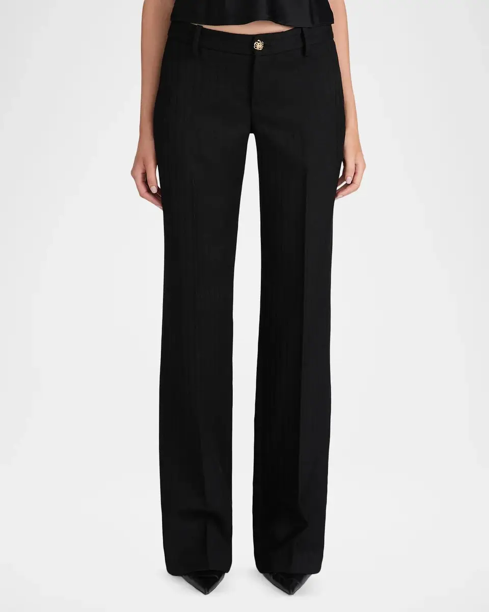Frame The Low Flare Trousers | Thumbnail 4