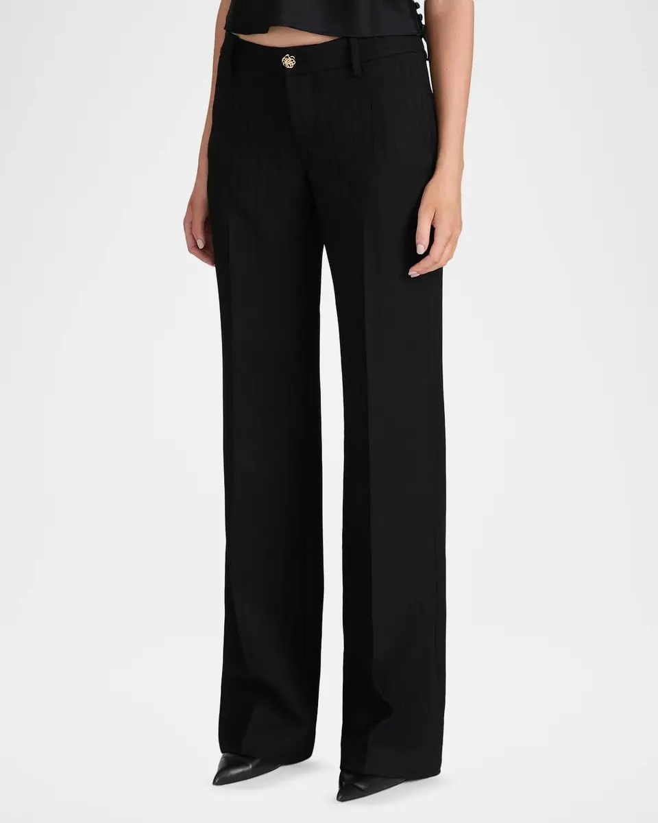 Frame The Low Flare Trousers | Thumbnail 6