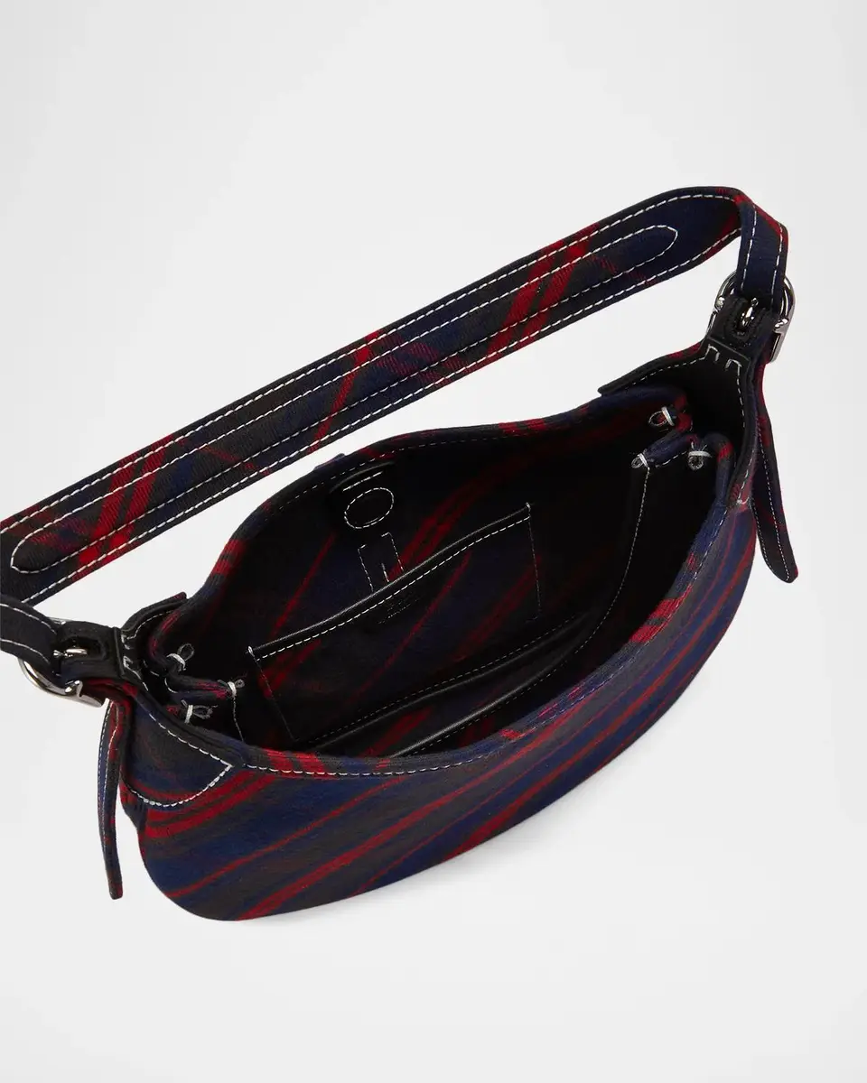 Polo Ralph Lauren Polo ID Plaid Twill Small Shoulder Bag | Thumbnail 4 Polo Ralph Lauren Polo ID Plaid Twill Small Shoulder Bag | Thumbnail 4