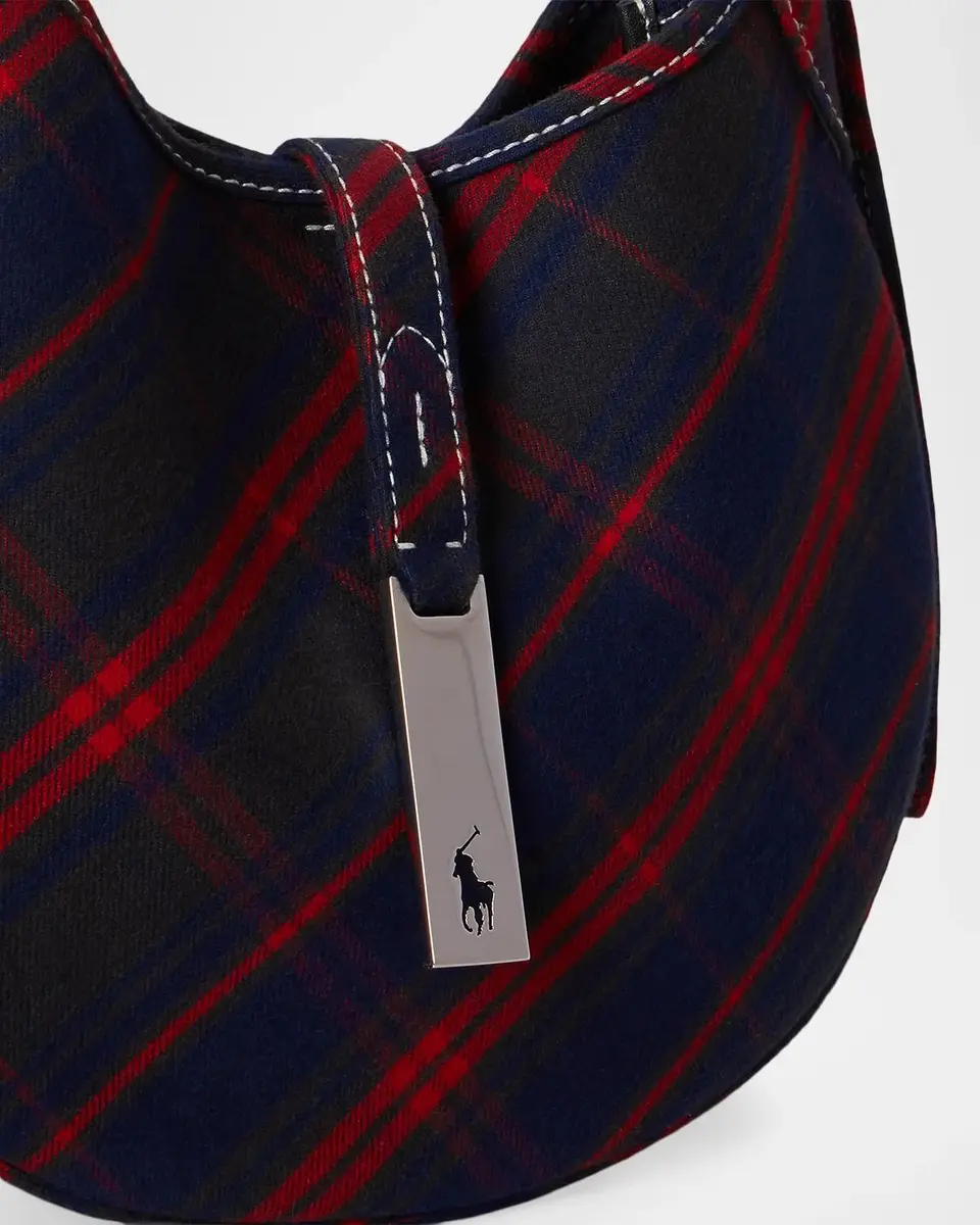 Polo Ralph Lauren Polo ID Plaid Twill Small Shoulder Bag | Thumbnail 5 Polo Ralph Lauren Polo ID Plaid Twill Small Shoulder Bag | Thumbnail 5
