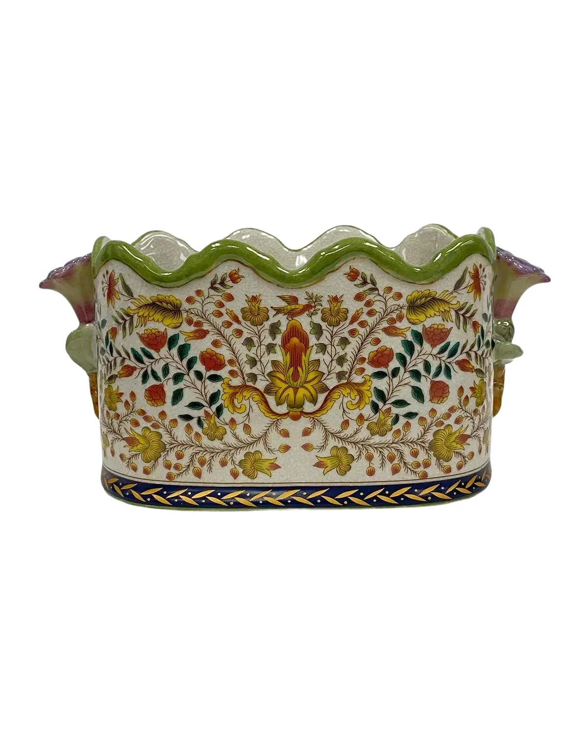Winward Home Newness Floral Ceramic Planter