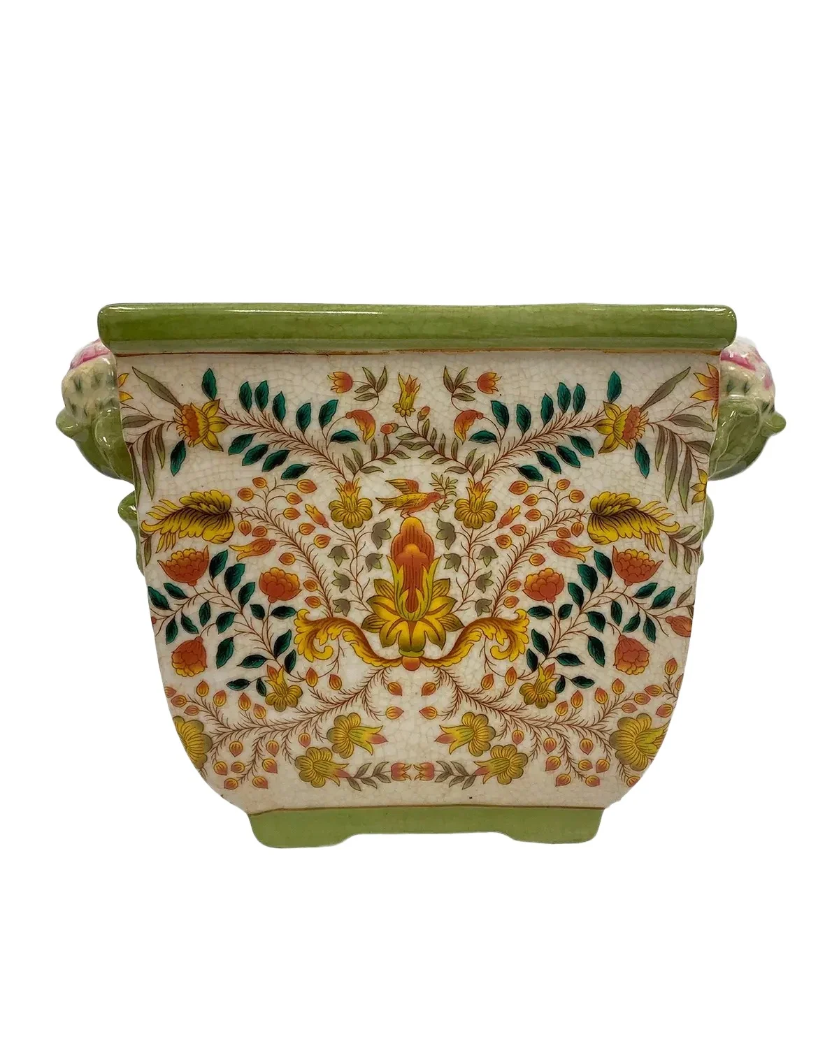 Winward Home Newness Floral Ceramic Planter