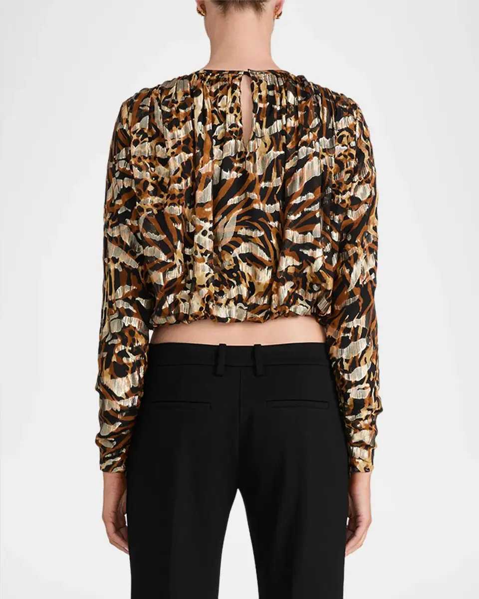 Frame The Pleated Bubble Blouse | Thumbnail 3 Frame The Pleated Bubble Blouse | Thumbnail 3