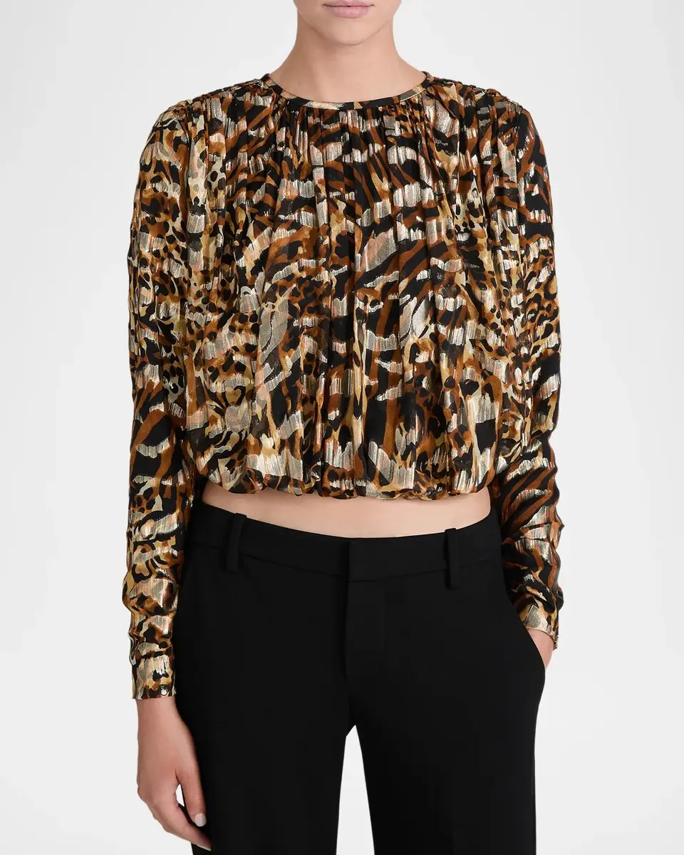 Frame The Pleated Bubble Blouse | Thumbnail 4 Frame The Pleated Bubble Blouse | Thumbnail 4