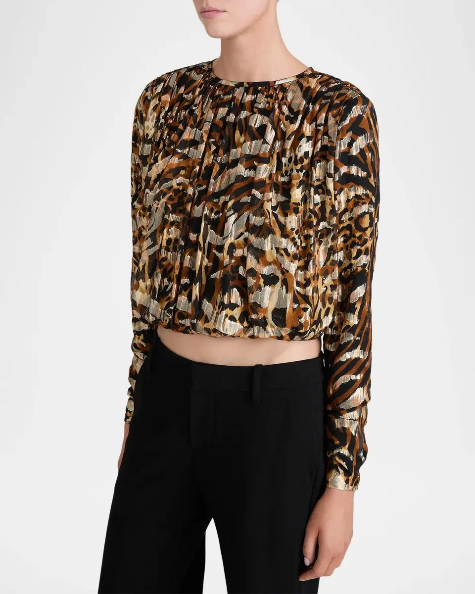 Frame The Pleated Bubble Blouse | Thumbnail 6 Frame The Pleated Bubble Blouse | Thumbnail 6