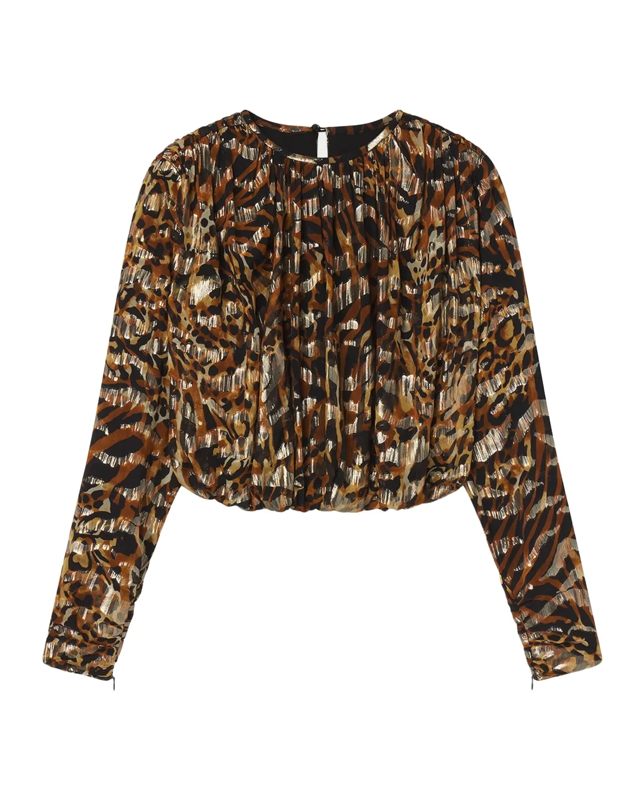 Frame The Pleated Bubble Blouse