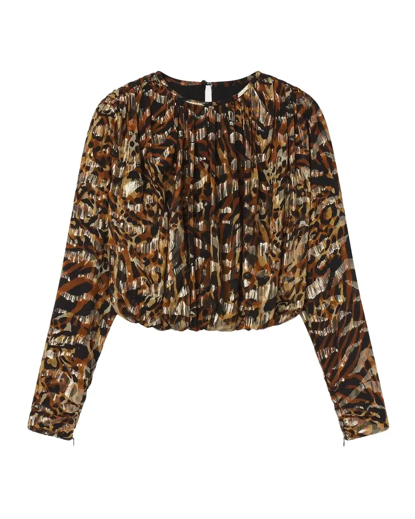 The Pleated Bubble Blouse