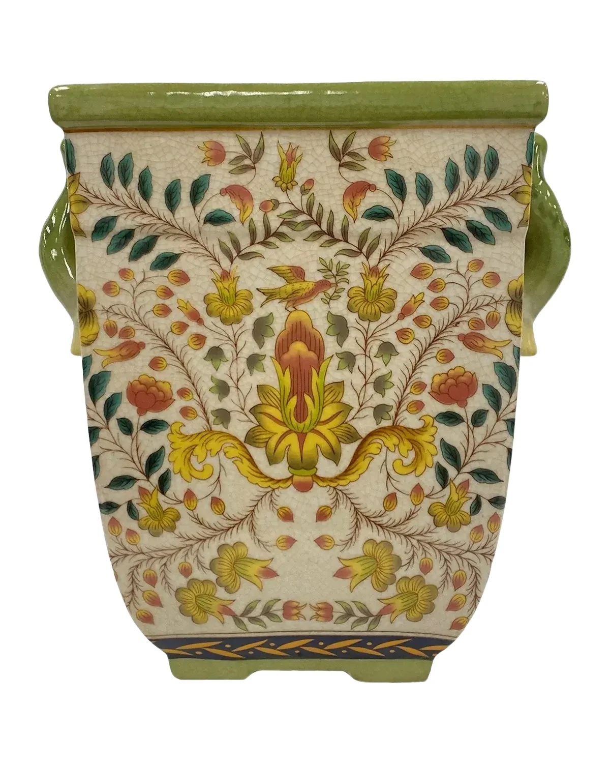 Winward Home Newness Floral Ceramic Planter