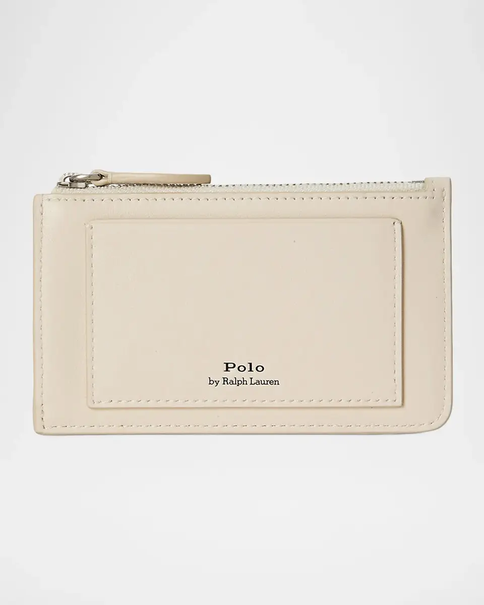 Polo Ralph Lauren Polo Bear Leather Zip Card Holder | Thumbnail 3 Polo Ralph Lauren Polo Bear Leather Zip Card Holder | Thumbnail 3