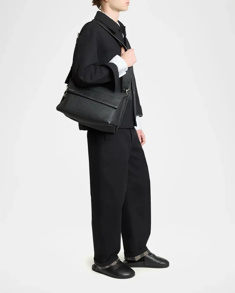 Givenchy Men's Leather Flap-Top Crossbody Bag | Thumbnail 5
