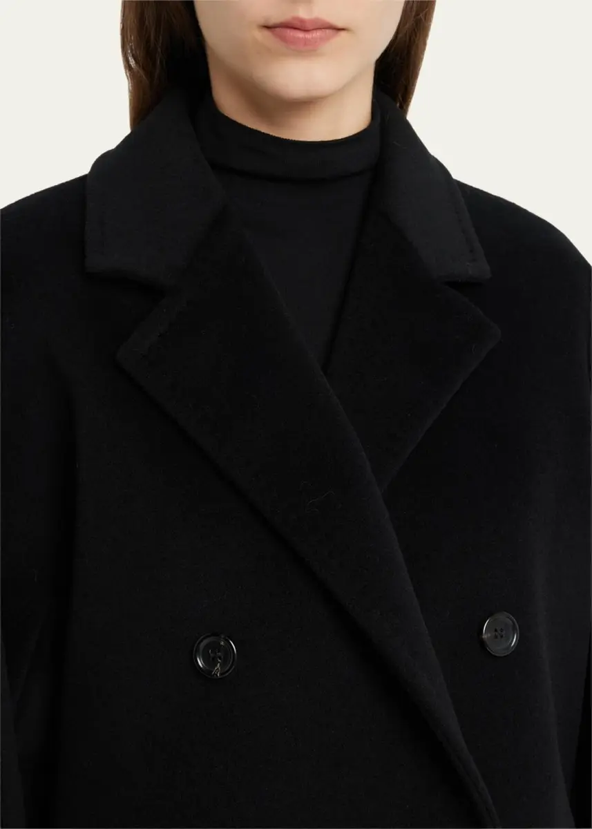 Max Mara Rebus Wool Double-Breasted Short Coat | Thumbnail 5 Max Mara Rebus Wool Double-Breasted Short Coat | Thumbnail 5