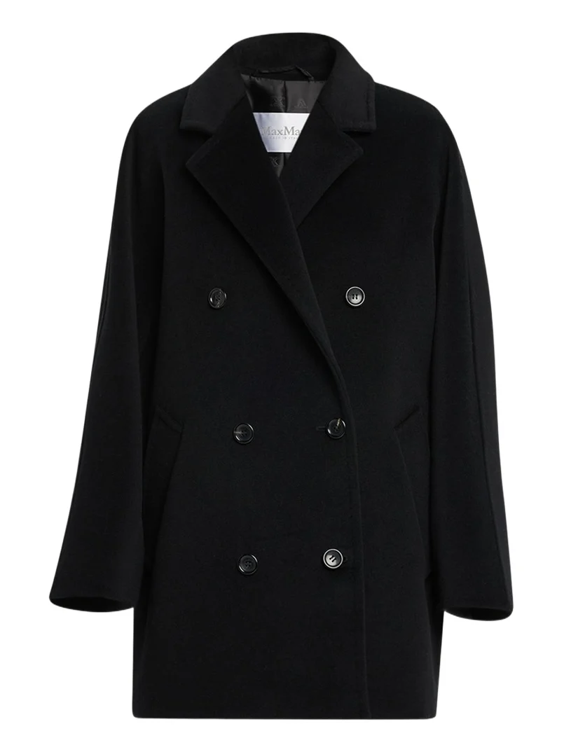 Max Mara Rebus Wool Double-Breasted Short Coat