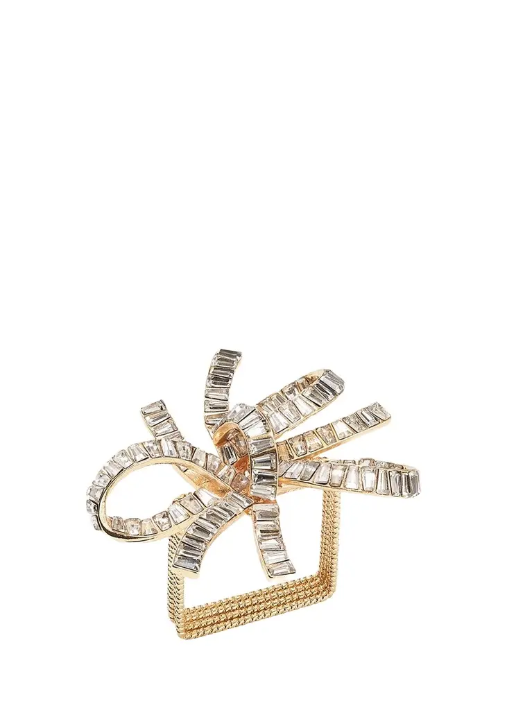 Kim Seybert Jeweled Bow Napkin Rings, Set of 4