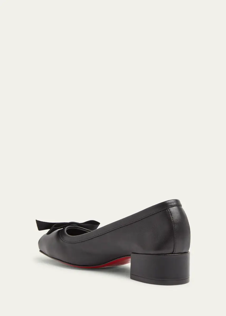 Christian Louboutin Mamaflirt Leather Red Sole Ballerina Pumps | Thumbnail 4 Christian Louboutin Mamaflirt Leather Red Sole Ballerina Pumps | Thumbnail 4