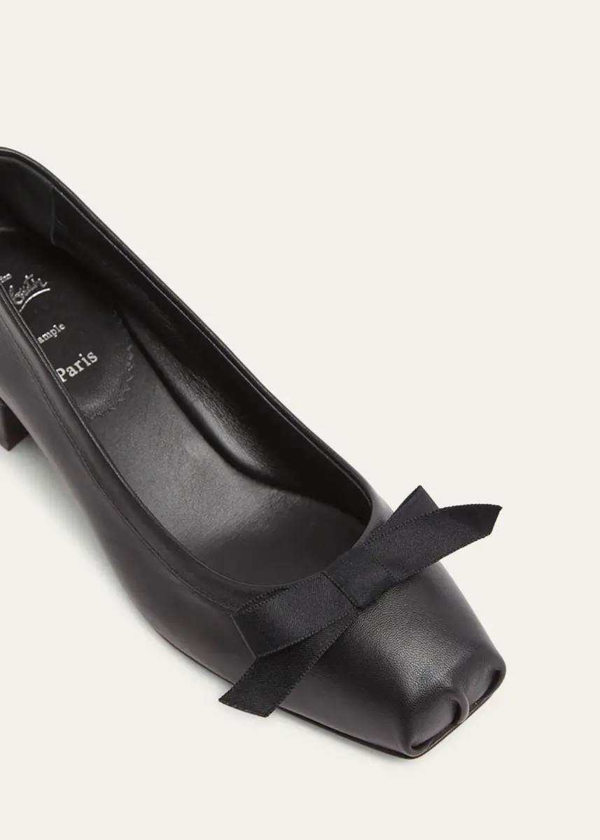 Christian Louboutin Mamaflirt Leather Red Sole Ballerina Pumps | Thumbnail 5 Christian Louboutin Mamaflirt Leather Red Sole Ballerina Pumps | Thumbnail 5