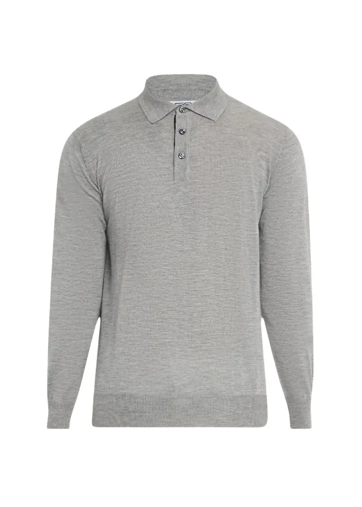 Men's Cashmere and Silk Polo Sweater Men's Cashmere and Silk Polo Sweater
