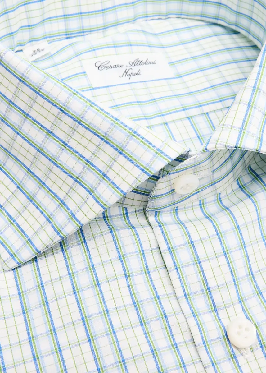 Cesare Attolini Men's Cotton Multi-Stripe Barrel Cuff Dress Shirt | Thumbnail 2