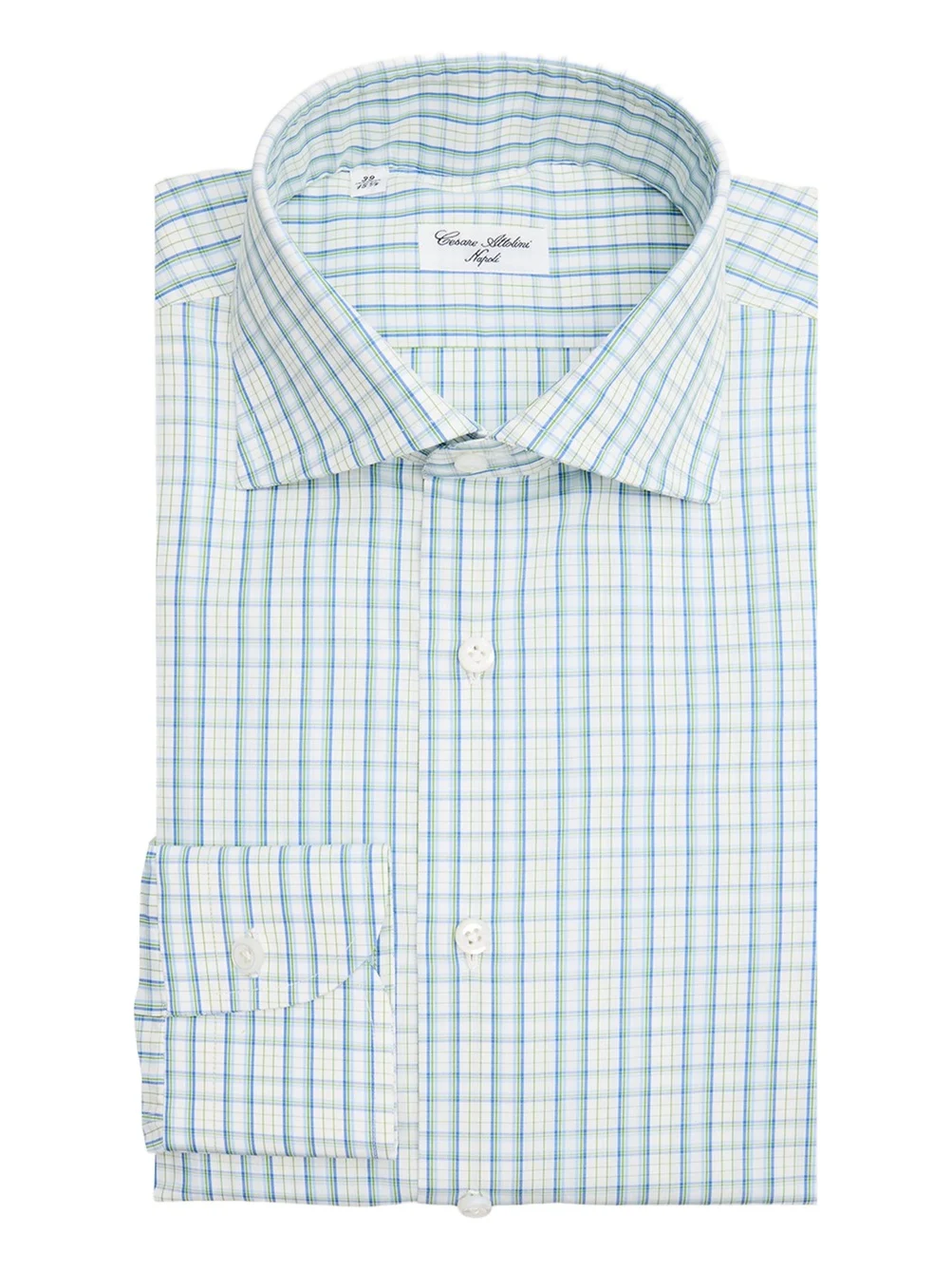 Cesare Attolini Men's Cotton Multi-Stripe Barrel Cuff Dress Shirt